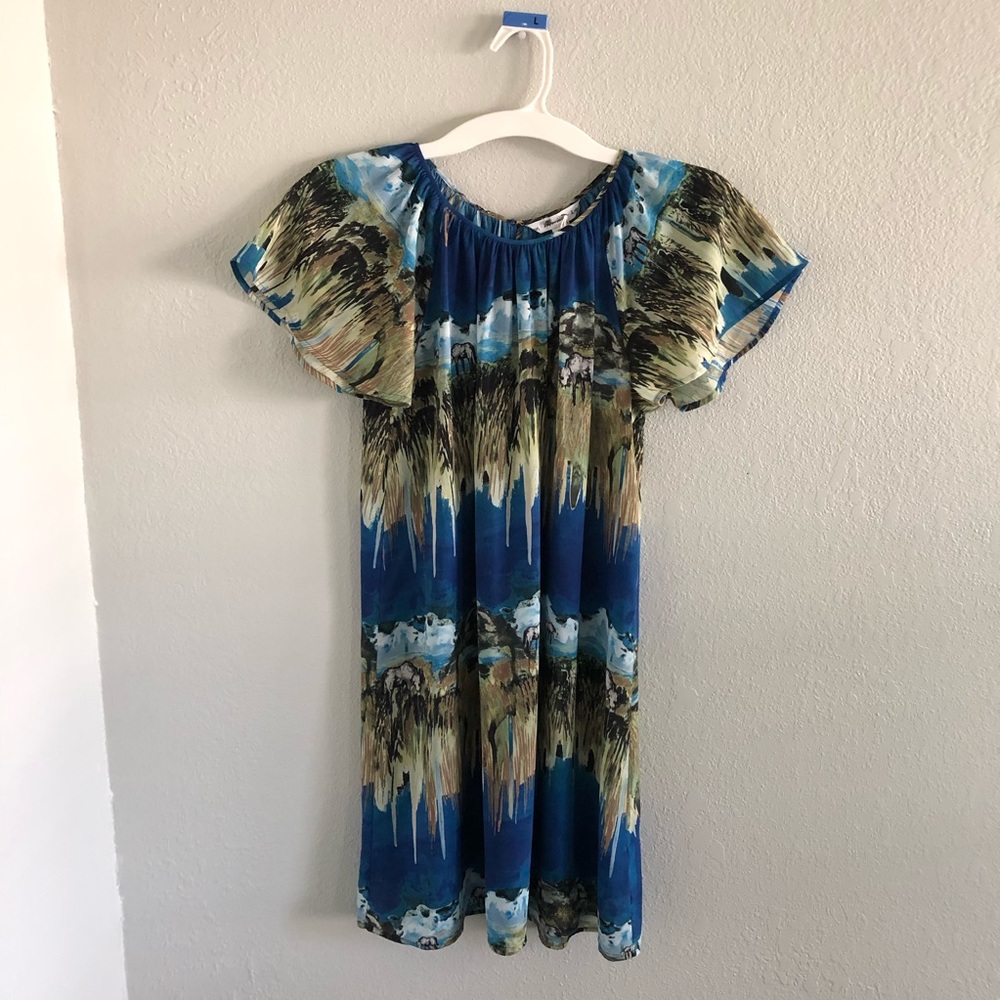 ☀️& OTHER STORIES mountain print tunic dress NEW - Picture 2 of 8
